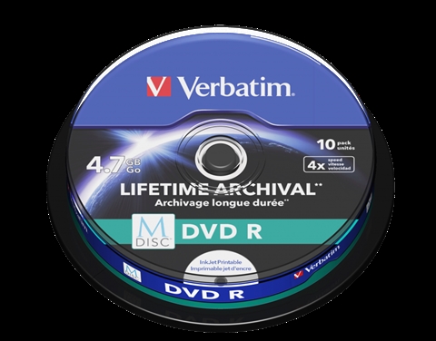 M-DISC DVD R 4X 4,7GB; 10бр./шпиндел